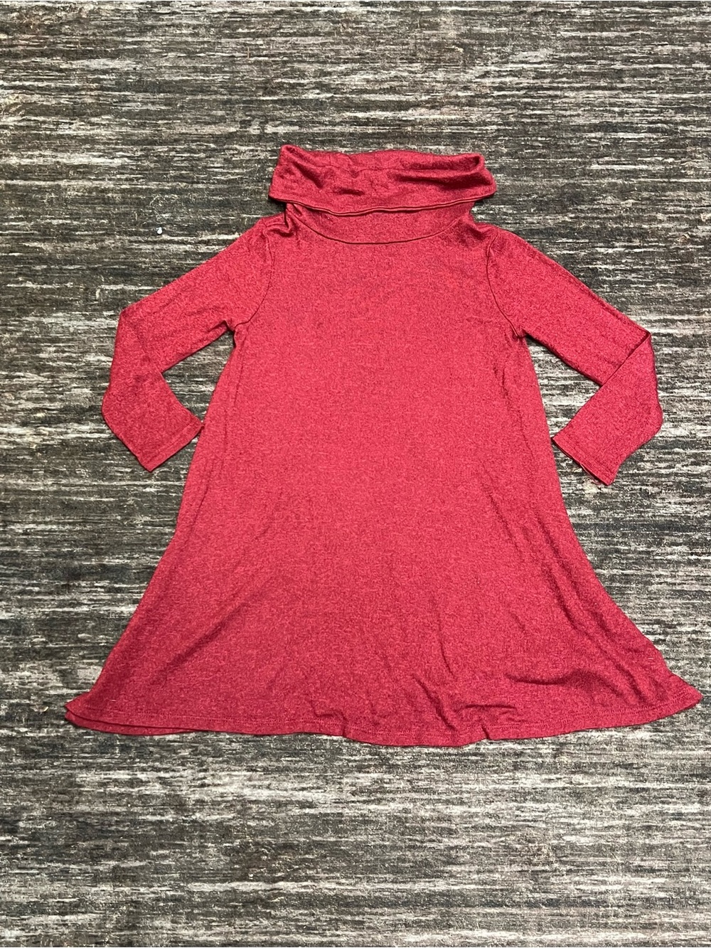 Old Navy Girls' Burgundy Turtleneck Swing Dress 4 T